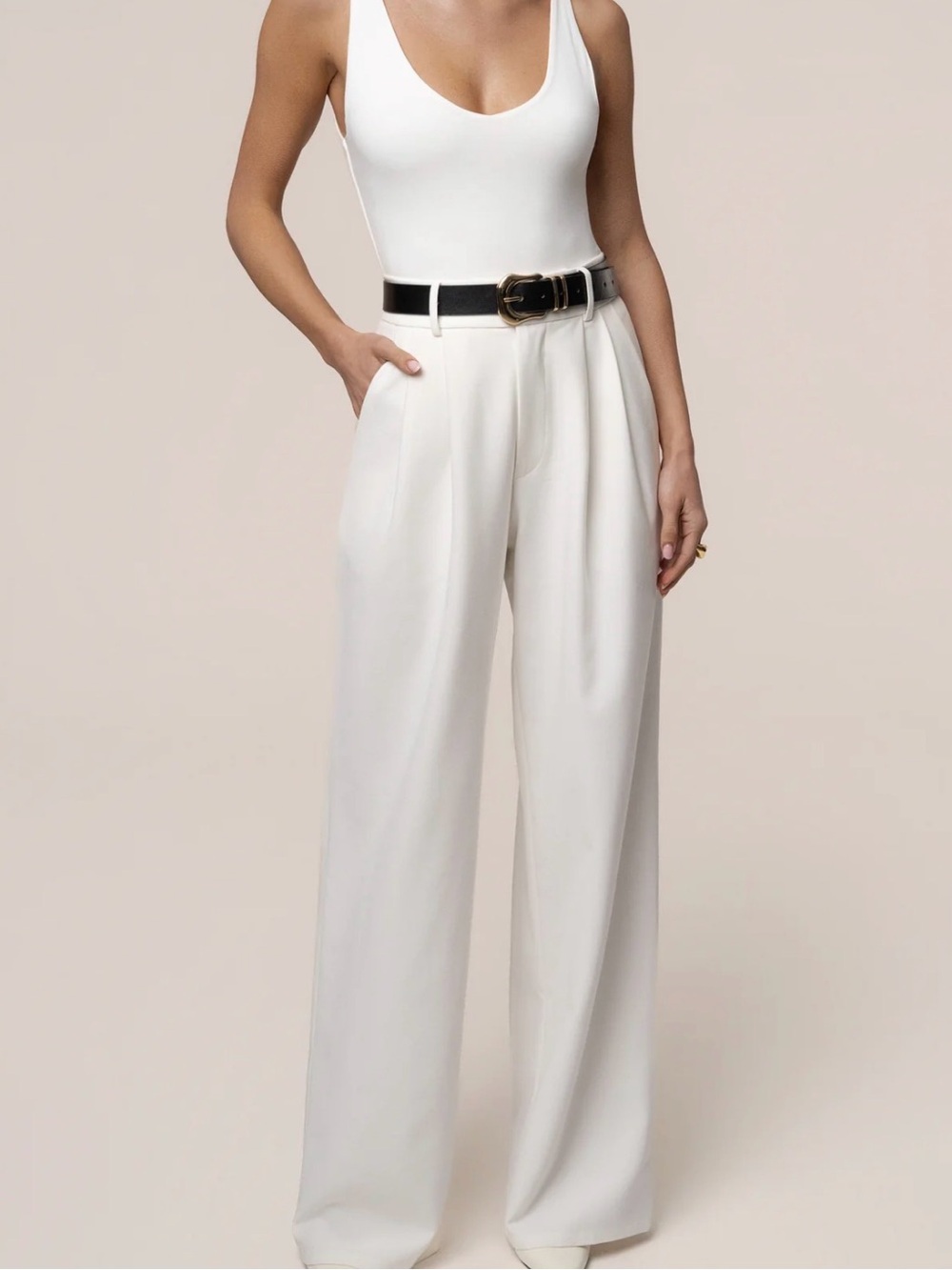 JLUXLABEL Ivory Core Standard Trouser